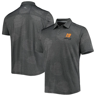 Polo Homme Tommy Bahama Anthracite Martin Truex Jr Palm Coast Delray Frond IslandZone