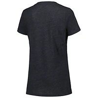 T-shirt à col en V noir Martin Truex Jr Snap G-III 4Her by Carl Banks pour femmes