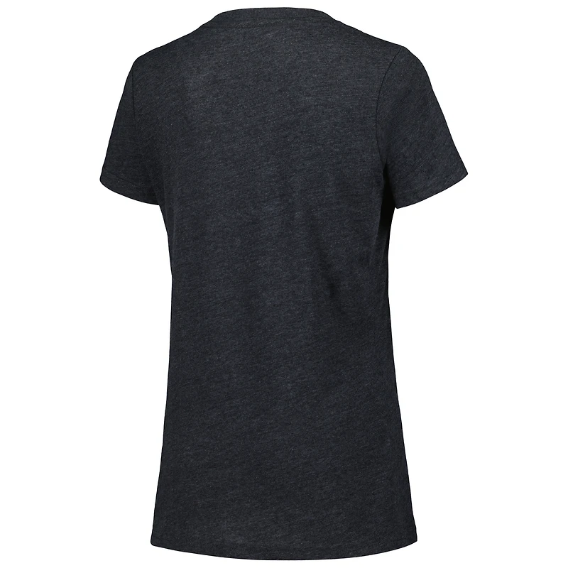 Women's G-III 4Her by Carl Banks Black Martin Truex Jr Snap V-Neck T-Shirt