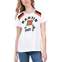 T-shirt blanc Martin Truex Jr Score G-III 4Her de Carl Banks pour femmes
