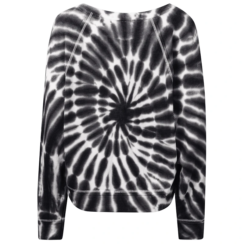 Women's Touch Black Martin Truex Jr Punt Tri-Blend Long Sleeve T-Shirt