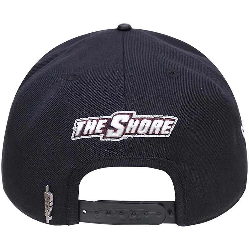 Men's Pro Standard Black Maryland Eastern Shore Hawks Wordmark Logo Snapback Hat