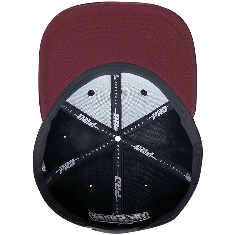 Men's Pro Standard Black Maryland Eastern Shore Hawks Wordmark Logo Snapback Hat
