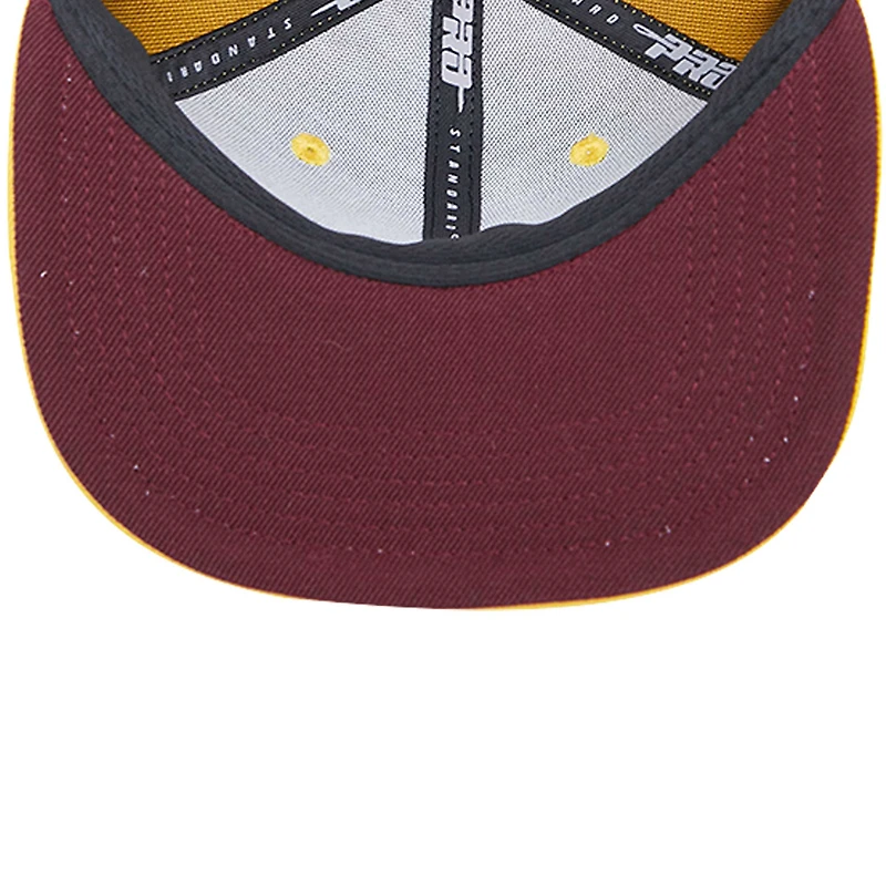 Casquette Snapback Pro Standard Gold Maryland Eastern Shore Hawks pour homme avec logo Hawks