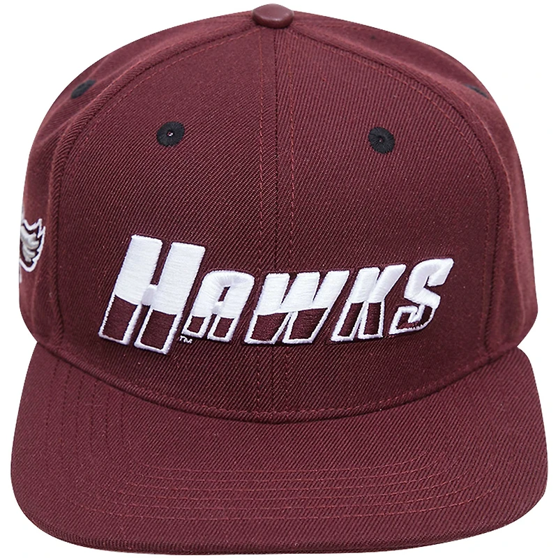 Casquette snapback avec logo Hawks Pro Standard pour homme, couleur marron, Maryland Eastern Shore Hawks