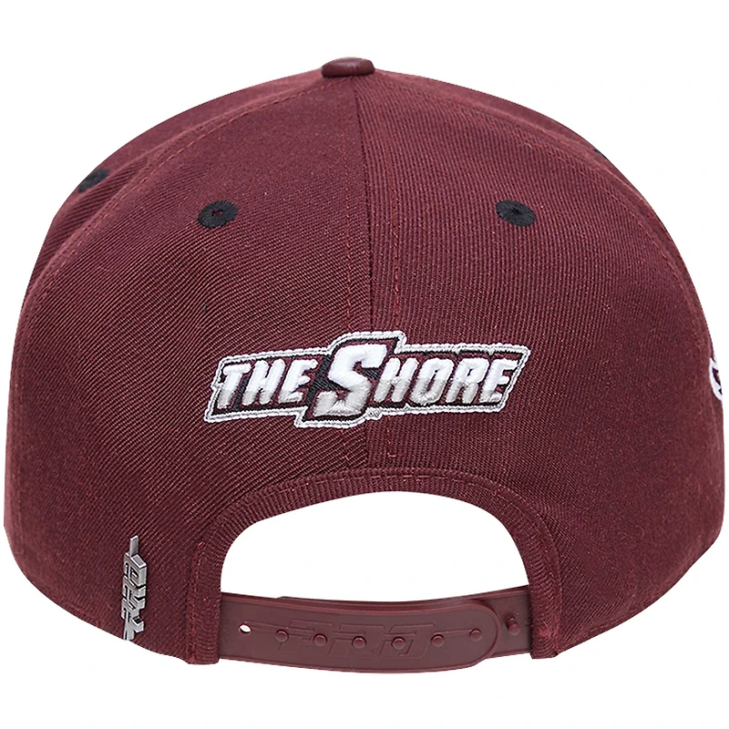 Casquette snapback avec logo Hawks Pro Standard pour homme, couleur marron, Maryland Eastern Shore Hawks