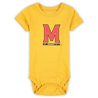 Infant Wes & Willy  Maryland Terrapins Three-Pack Bodysuit Set