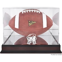 Étui de football américain Maryland Terrapins en acajou avec logo et dos miroir