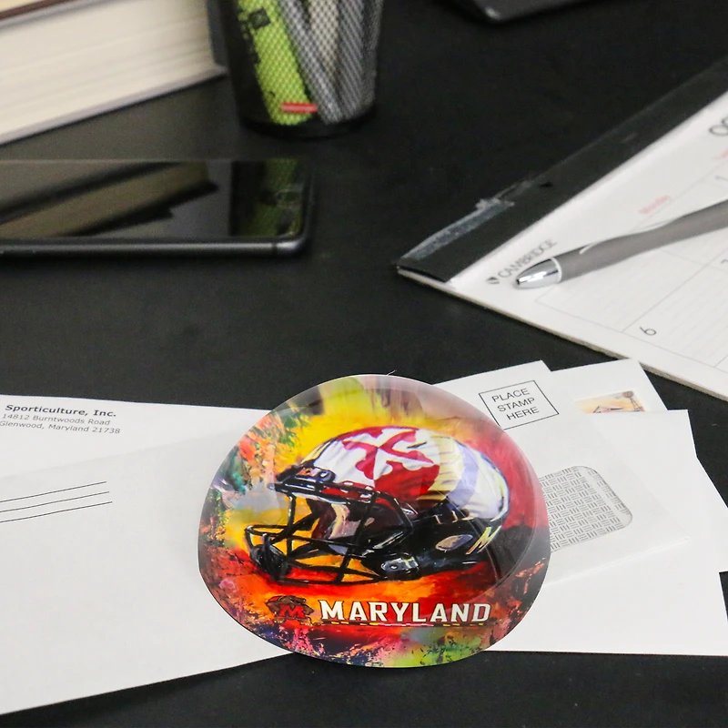 Maryland Terrapins Team Pride Dome Paper Weight