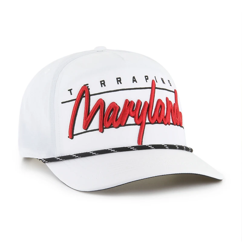 Men's '47 White Maryland Terrapins Condor Hitch brrr° Adjustable Hat