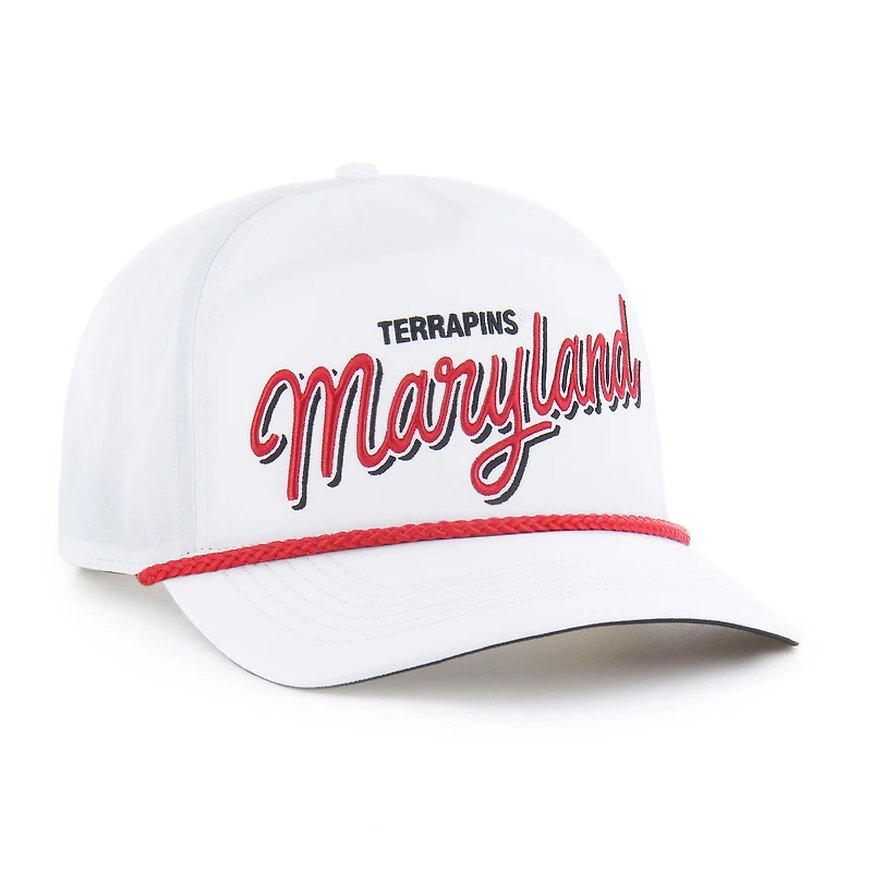 Casquette ajustable Fairway Hitch blanche Maryland Terrapins 1947 pour homme