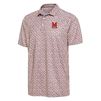 Polo Antigua rose pour homme, Maryland Terrapins, couleur bois de cornouiller sec du désert
