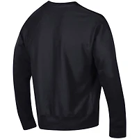Men's Champion Black Maryland Terrapins Relaxed Fit Arch Reverse Weave Pullover Sweatshirt