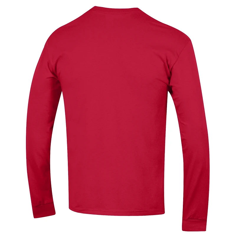 Men's Champion Maryland Terrapins Arch Over Logo 2-Hit Long Sleeve T-Shirt