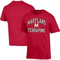 T-shirt Champion Maryland Terrapins High Motor pour homme, rouge