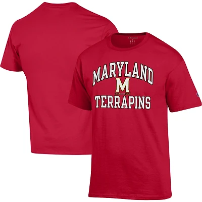 T-shirt Champion Maryland Terrapins High Motor pour homme, rouge