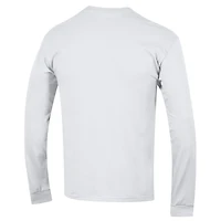 Men's Champion  White Maryland Terrapins Arch Over Logo 2-Hit Long Sleeve T-Shirt