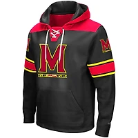 Sweat à capuche lacets Colosseum noir Maryland Terrapins 2.0 pour hommes