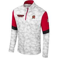 Men's Colosseum  Camo Maryland Terrapins OHT Military Appreciation Tomahawk Quarter-Zip Windshirt