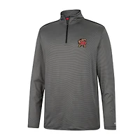 Men's Colosseum Charcoal Maryland Terrapins Logo Quarter-Zip Windshirt