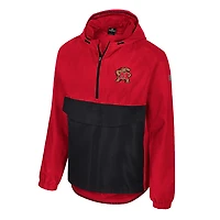 Veste anorak à demi-zip Colosseum Red Maryland Terrapins Reloaded pour homme