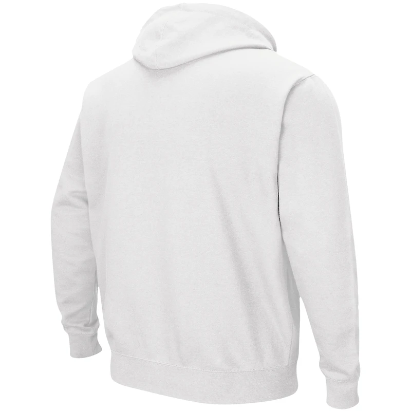 Men's Colosseum White Maryland Terrapins Arch & Logo 3.0 Pullover Hoodie