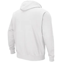 Men's Colosseum White Maryland Terrapins Arch & Logo 3.0 Pullover Hoodie