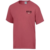 Men's ComfortWash  Red Maryland Terrapins Big Name T-Shirt