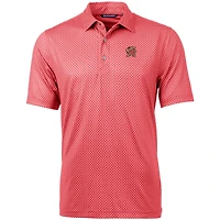 Polo Cutter & Buck pour homme, rouge, Maryland Terrapins, grandes tailles, imprimé bannière brochet