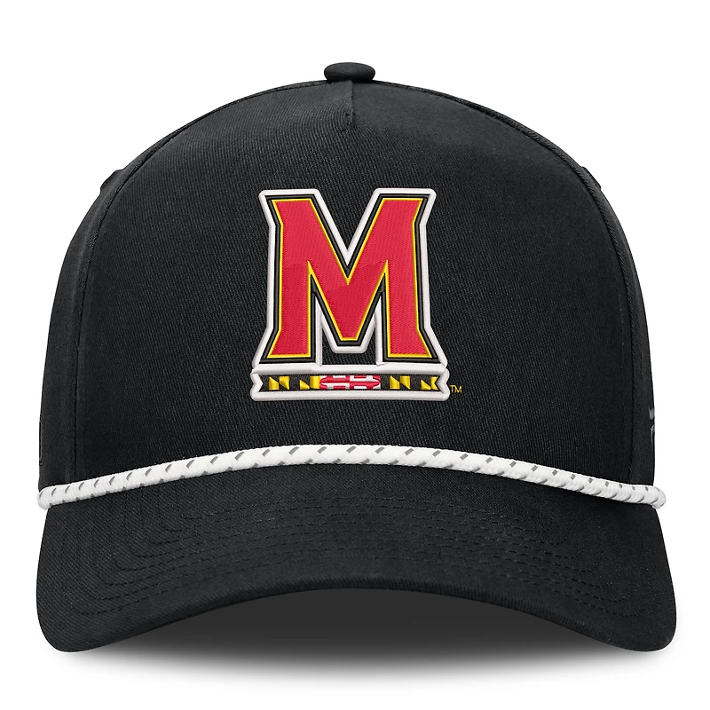 Men's Fanatics Black Maryland Terrapins Undertone Rope Adjustable Hat