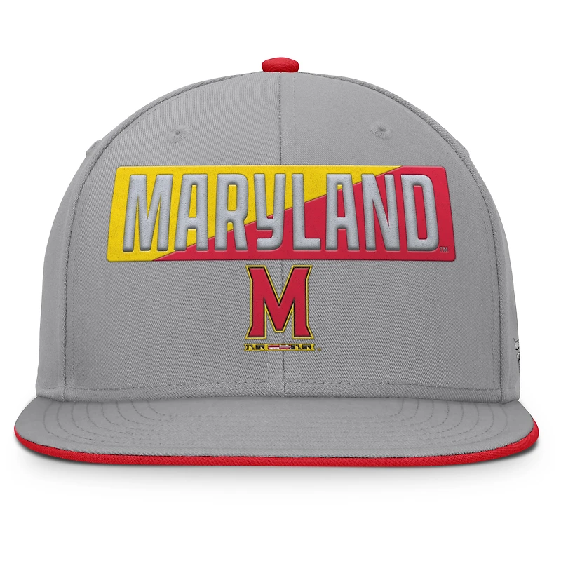 Casquette snapback grise Maryland Terrapins Duo pour homme
