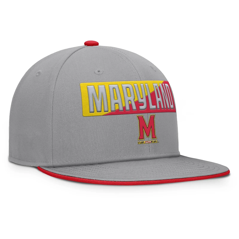 Casquette snapback grise Maryland Terrapins Duo pour homme