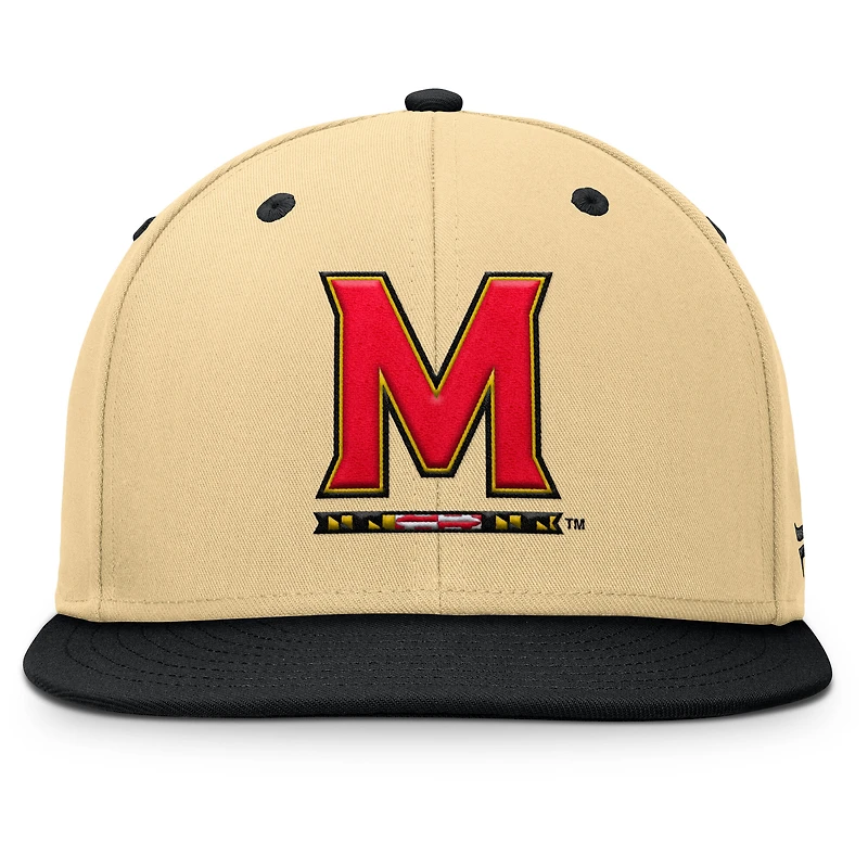 Casquette ajustée Fanatics kaki/noir Maryland Terrapins Balance pour homme