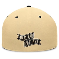 Men's Fanatics Khaki/Black Maryland Terrapins Balance Fitted Hat