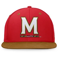 Casquette ajustée NoBo rouge/marron pour homme des Maryland Terrapins