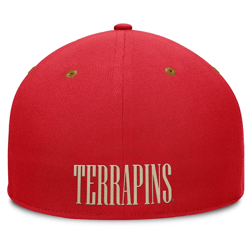 Men's Fanatics Red/Brown Maryland Terrapins NoBo Fitted Hat