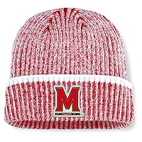 Men's Fanatics  Red/White Maryland Terrapins Haze Cuffed Knit Hat