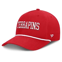 Men's Fanatics Red Maryland Terrapins Foul Ball Rope Adjustable Hat