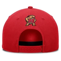Men's Fanatics Red Maryland Terrapins Foul Ball Rope Adjustable Hat