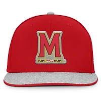 Casquette snapback en loden rouge Maryland Terrapins Fanatics pour homme