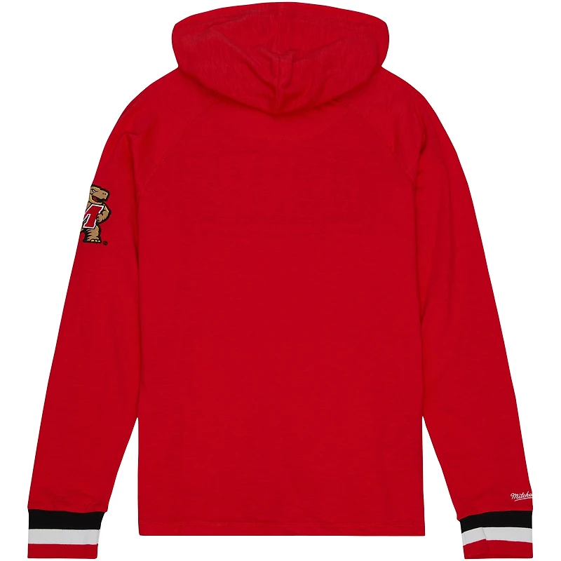 Men's Mitchell & Ness Red Maryland Terrapins Legendary Raglan Pullover Hoodie