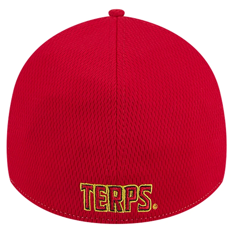 Men's New Era Heather Gray/Red Maryland Terrapins Two-Tone 39THIRTY Flex Hat