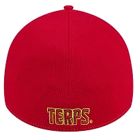 Men's New Era Heather Gray/Red Maryland Terrapins Two-Tone 39THIRTY Flex Hat