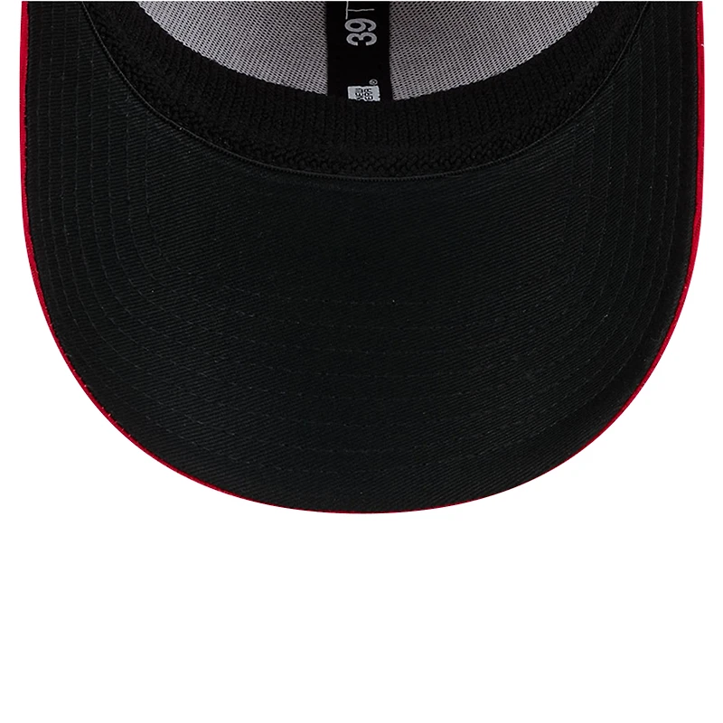 Men's New Era Heather Gray/Red Maryland Terrapins Two-Tone 39THIRTY Flex Hat