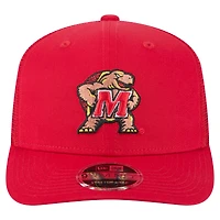 Men's New Era Red Maryland Terrapins Primary 9SEVENTY Trucker Stretch-Snap Hat
