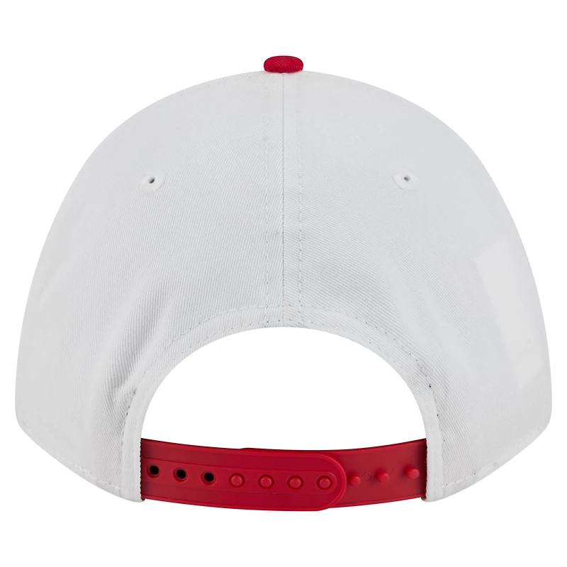 Men's New Era White/Red Maryland Terrapins Arch Two-Tone Rope 9FORTY A-Frame M-Crown Adjustable Hat