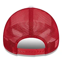 Men's New Era White/Red Maryland Terrapins Court Sport Foam A-Frame 9FORTY Adjustable Trucker Hat