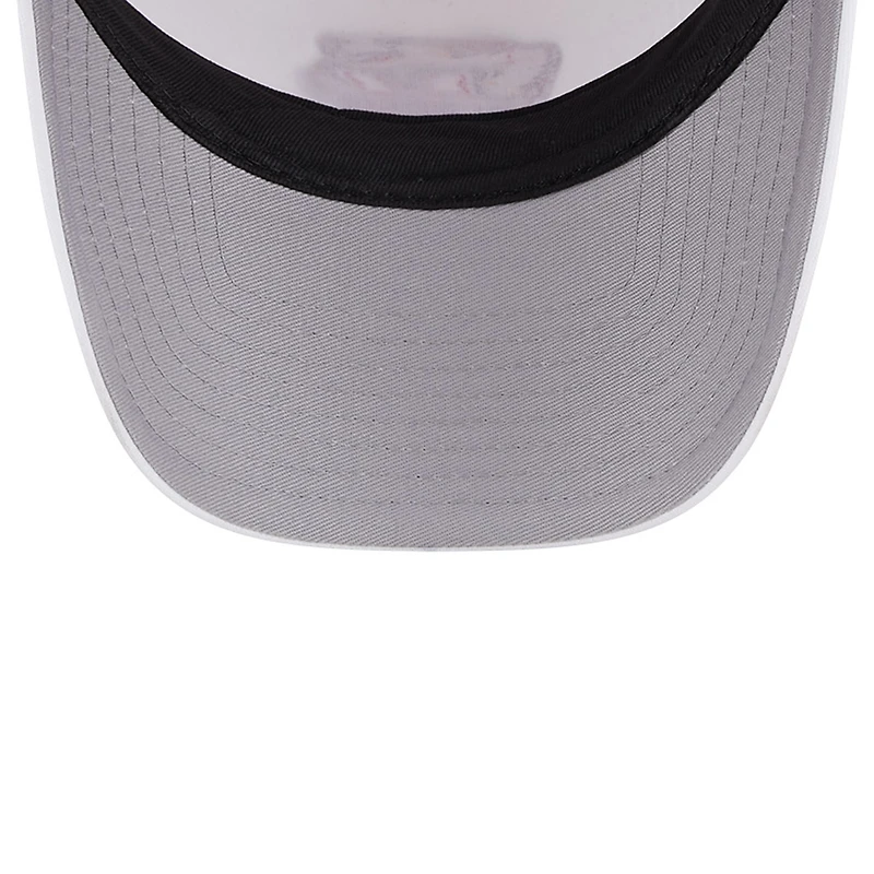 Men's New Era White/Red Maryland Terrapins Court Sport Foam A-Frame 9FORTY Adjustable Trucker Hat