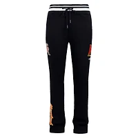 Men's Pro Standard Black Maryland Terrapins Script Tail Fleece Sweatpants