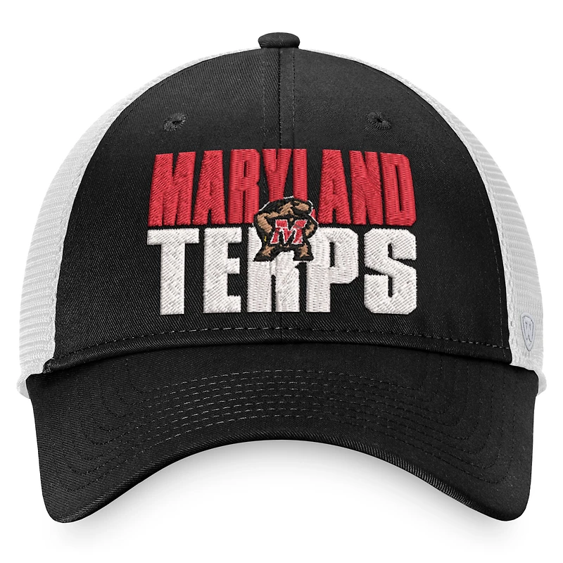 TOP MARY BLACK WHIT NCAA TOP STOCKPILE TRUCKER HATMENSTR